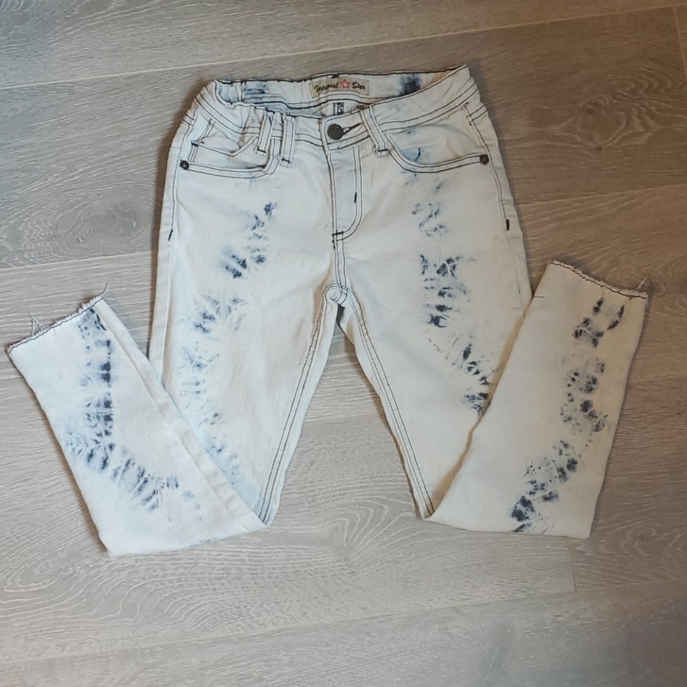 Girls size 10 distressed jeans
